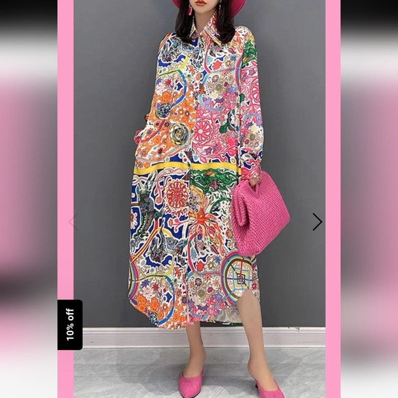 N By Nancy Colorful Paisley Midi Dress